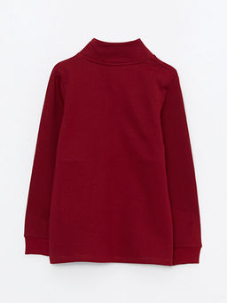 Dik Yaka Basic Uzun Kollu Erkek ?ocuk Sweatshirt - Waikiki фото 2
