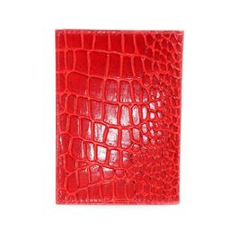Обложка для автодокументов Croco-АВ-100 н/к, красный крокодил (203) 201930  фото 2