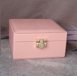 Шкатулка для украшений 17x17x9 см/ 318 Розовый /уп 48/ 738374