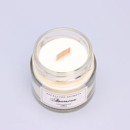 Свеча ароматическая из соевого воска в банке, 75 г, апельсин