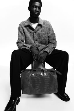 Bolsa de fin de semana en piel - H&m фото 2