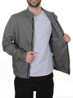 5886 GREY/GREEN Ветровка мужская DSG DONG (100% лён) - Fashion фото 7