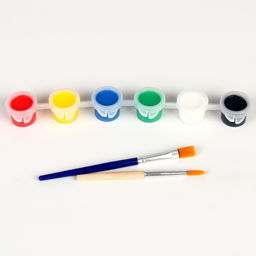 Ёлочные шары под раскраску на новый год «Зимний лес», краски, 2 шт., набор для творчества