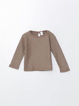 Bisiklet Yaka Basic K?z Bebek Ti??rt ve Pantolon 2li Tak?m - Waikiki фото 2