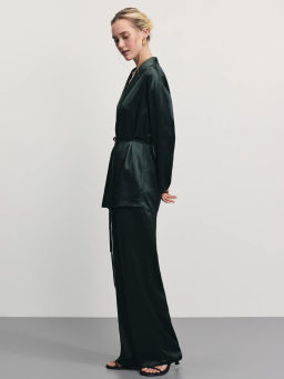 Широкие атласные брюки / Zarina