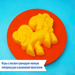 Цена за 2 шт. Набор игрушек для песочницы, 5 предметов: 3 формочки для песка, грабли, совок