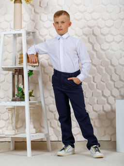 Брюки чиносы Александр синий - Ладошки фото 3