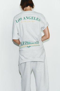 COTTON TEXT T-SHIRT - Zara фото 5