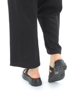 08-PEY254-2 BLACK Босоножки женские (натуральная кожа)