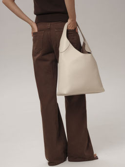 Кожаная сумка Michele DBR 31156 светлый крем  фото 4