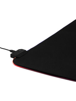 Коврик для компьютерной мыши 30х80х0,3 см, с подсветкой RGB, черный