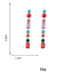 Серьги длинные на гвоздиках арт. 13 1627 (id 267277) - Rada фото 3