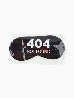 Цена за 2 шт. Маска для сна Not found, 19.3×9.5 см, чёрная