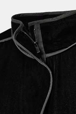 EMBROIDERED VELVET PUFFER JACKET - Zara фото 6