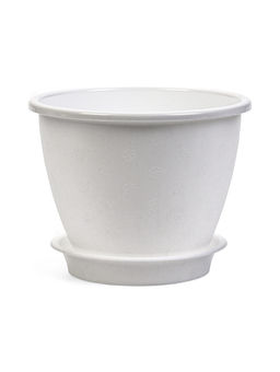Цена за 2 шт. Горшок для цветов «Цветочек», 2.1 л, d=18 см, h=14 см, пластиковый, белый