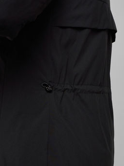 Зимняя женская куртка молодежная с капюшоном черного цвета 58622Ch - RoccaManer фото 16