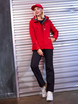 Женская мембранная куртка виндстоппер на флисе Azimuth Сияние 124/23983_711 Красный  фото 26