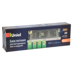 UET-VAS-200B20 24V IP20 Блок питания,200Вт. Металлический корпус. TM Uniel