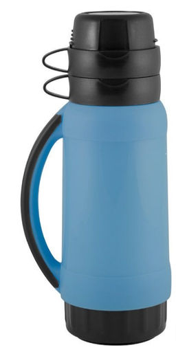 Термос в пластиковом корпусе со стеклянной колбой PRATICO, 1,0 л. (2 чашки) 005504