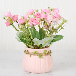 Цветочная композиция Розы 20 см/ 712-52 /уп 80/ - ГалеонТрейд фото 5