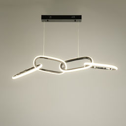 Светильник с ПДУ «Меган» 4хLED 45 Вт 3000-6000К черный хром 89×18×23-123 см