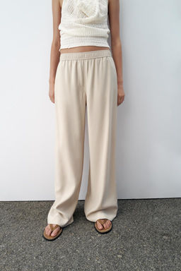 FLOWING WIDE-LEG TROUSERS - Zara фото 3