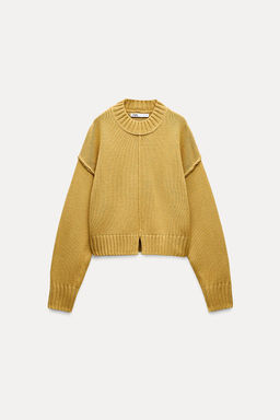 KNIT SWEATER WITH VISIBLE SEAMS - Zara фото 2