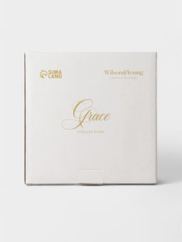 Тарелки WY Grace, d=20.5 см, набор 2 шт., фарфор, белые