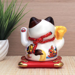 Фигурка Кот манэки-нэко 12х12х13,5 см / 0611-0616 /уп 36/на солнечной батарее - ГалеонТрейд фото 25