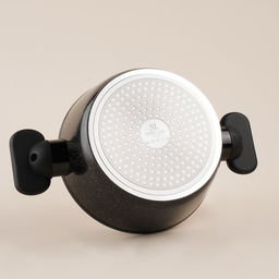 Кастрюля SL Home, 2.2 л, d=20 см, h=8.8 см, с крышкой, антипригарное покрытие, индукция, алюминий, чёрная