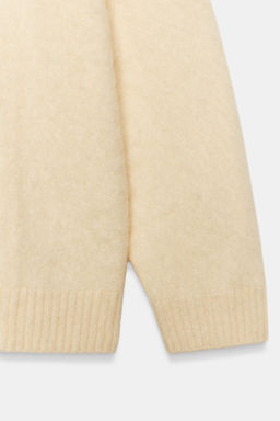 BRUSHED EFFECT WOOL AND CASHMERE SWEATER - Zara фото 4