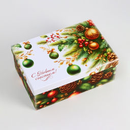 Набор подарочных новогодних коробок 10 в 1 «Ёлочные игрушки», 32.5×20×12.5 - 12×7×4 см