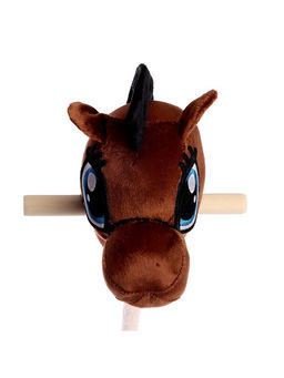 Мягкая игрушка Конь - скакун на палке, МИКС
