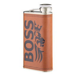 Фляжка BOSS, нержавеющая сталь, 270 мл, 9 oz