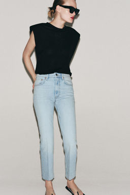 JEANS ZW COLLECTION BOOTCUT TIRO MEDIO / Azul claro - Zara фото 5