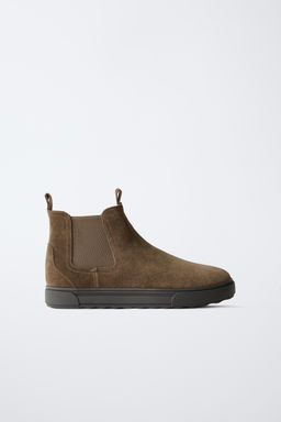 SPLIT SUEDE CHELSEA ANKLE BOOTS - Zara фото 8