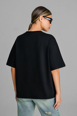 Арт. 3-302/2 Футболка женская оверсайз 44-50 (4 шт) Цвет:черный - Калинка фото 6