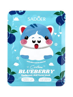 Цена за 5 шт. Маска тканевая увлажняющая для лица c экстрактом черники, 25 мл