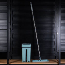 Ведро с вертикальным отжимом и шваброй Моп / S2-1 /уп 24/ голубой - Галеонтрейд фото 3