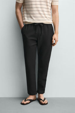 PANTAL?N CINTURA JOGGER CONFORT / Negro - Zara фото 11