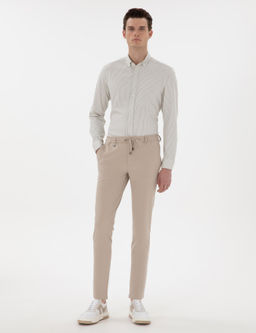 Bej Klasik Jogger Pantolon