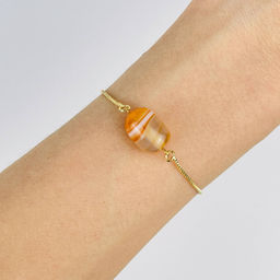 Браслет регулируемый с Агатом - Радуга самоцветов фото 2