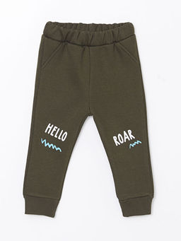 Beli Lastikli Bask?l? Erkek ?ocuk E?ofman Alt?