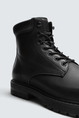 CHUNKY LACE-UP BOOTS - Zara фото 6