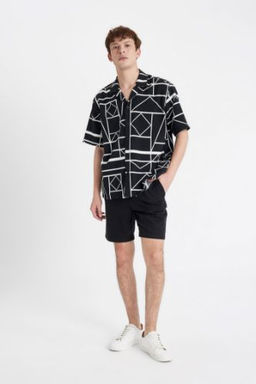 Relax Fit Pamuklu Bermuda Sort