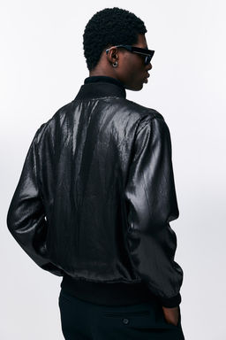 Cazadora bomber de lentejuelas Regular Fit - H&m фото 4