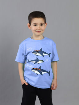 CRB wear / CSKB 64071-42K Футболка для мальчика,синий/Ex.Cherubino