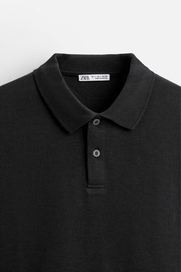 REGULAR FIT INTERLOCK POLO SHIRT - Zara фото 15