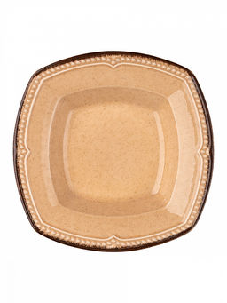 Тарелка суповая D22, 450мл персиковый фарфор