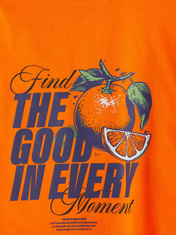 Bisiklet Yaka Bask?l? Erkek ?ocuk Ti??rt